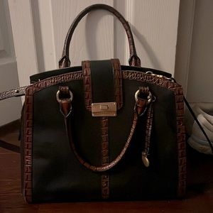 Brahmin black and brown purse.